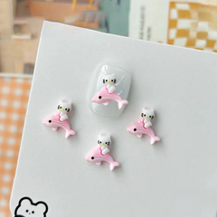 Aplique kawaii kitty delfin 12mm x u - comprar online
