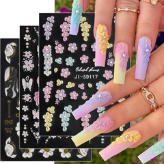 Sticker Flores multi 5D x u