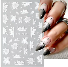 Sticker Camelia Blanca x u. - FEVER NAIL STORE