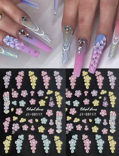 Sticker Flores multi 5D x u - comprar online