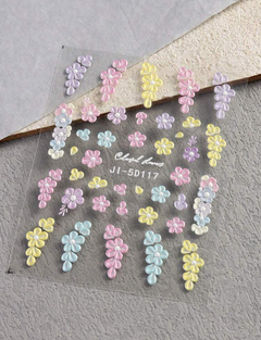 Sticker Flores multi 5D x u en internet