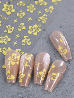 Sticker Flor hawaiana x u en internet
