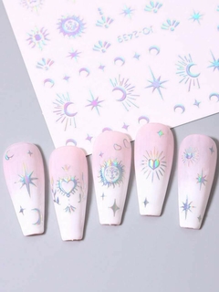 Sticker sol & luna 3D Holo x u. - FEVER NAIL STORE