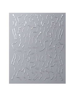 Sticker 3D Lineas Plateadas x u. - FEVER NAIL STORE