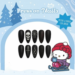 Tarjeta Presentación Uñas Press On Personalizada | Diseño Sanrio Invierno 50 unidades - tienda online