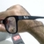 Armação óculos Ray Ban + 3 lentes Clip on solar quadrado unissex 2 cores disponível na internet