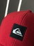 Boné quiksilver letreiro quadrado ( vermelho/preto ) - comprar online