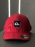 Boné quiksilver letreiro quadrado ( vermelho/preto )