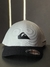 Boné quiksilver metal frontal ( branco/preto )