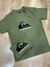 Camiseta quiksilver full logo verde