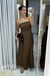 Vestido Longuete Alfaiataria Marrom - loja online