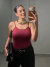 Blusa Alça Poliamida Marsala - loja online