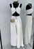 Calça Jeans Maxi Pantalona Creme - loja online