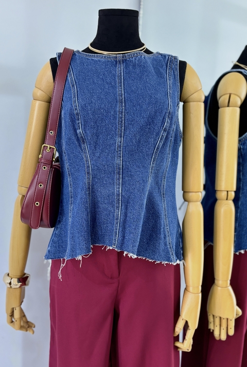 Blusa Jeans Premium Escura - comprar online