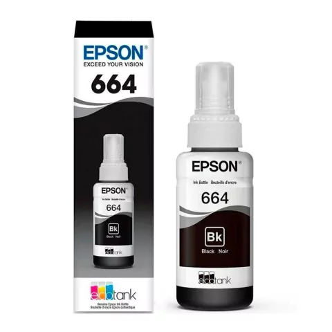 Botella de tinta EPSON 664 negro T664120