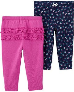 Carter's Pack 2 Pantalones "Floral"