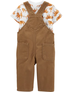 Carter's Set 2 piezas Jardinero y Remera "Tigre" - comprar online