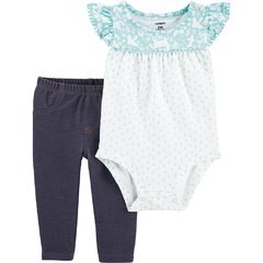 Carter´s Set 2 Piezas Body Volados Pantalón Floral
