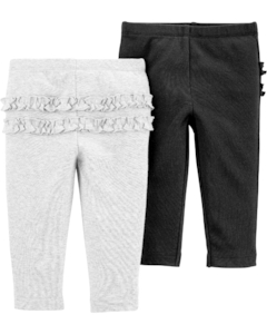 Carter's Pack 2 Pantalones Volados