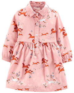 Carter´S Vestido Botones Caballos