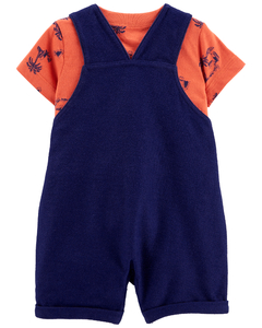 Carter´s Set 2 Piezas Enterito Remera Mangas Cortas Palmeras - comprar online