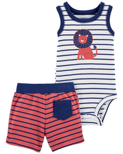 Carter´s Set 2 Piezas Body Musculosa Short Leon