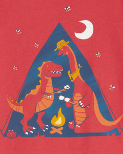 Carter's Set 2 Piezas Remera Mangas Cortas Short Dinosaurios - comprar online