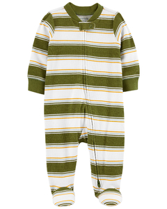 Carter's Osito-Pijama Algodón Cierre Rayas