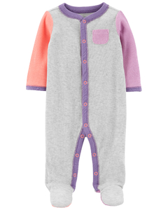 Carter´s Osito-Pijama Algodón Broches Rosa Lila