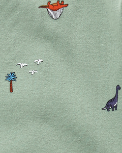 Carter´s Set 3 Piezas Body Mangas Largas Body Mangas Cortas Pantalon Dinosaurios - comprar online