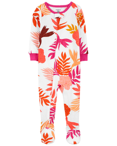 Carter´s Osito Pijama Algodon Cierre Floral
