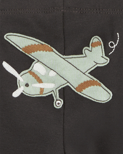 Carter´s Set 3 Piezas Body Mangas Cortas Body Mangas Largas Pantalon Aeroplanos - Por Amor a Benja