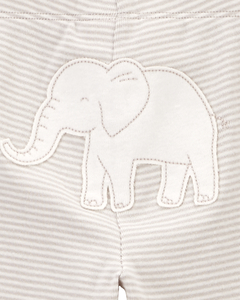 Carter´s Set 3 Piezas Bodies Mangas Cortas Pantalon Elefante en internet