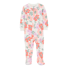 Carter's Osito Pijama Cierre Algodón Floral