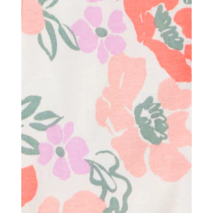Carter's Osito Pijama Cierre Algodón Floral - comprar online