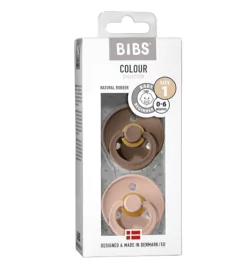 BIBS Colour 2 PACK Dark Oak/Blush