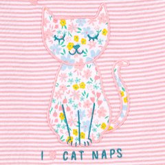 Carter´s Set 4 Piezas Pijama Algodón Gato-Floral en internet