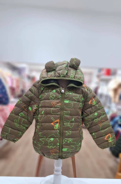 Campera importada Puffer bebe reversible