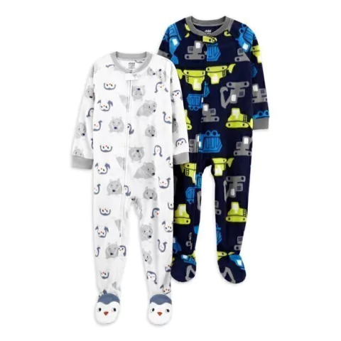 CARTERS PIJAMA MICROPOLAR TRUCK - PENGUIN