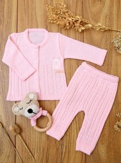 Set tejido Julieta Rosa