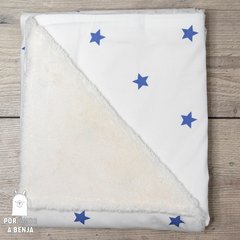 Manta Corderito Estrellita Azul