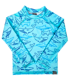 Remera m.larga Sea friends aguamarina