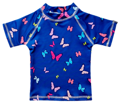 Remera Butterflies azul