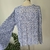 BLUSA MARIA FILÓ FLROAL AZUL FIOS LUREZ TAM M - SEM USO - comprar online