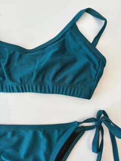 Bikini Pipa Verde Brilloso - Alma Intimates