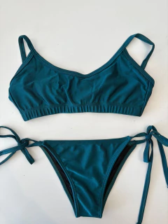 Bikini Pipa Verde Brilloso - tienda online