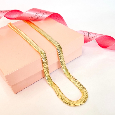 Chocker/colar malha grossa