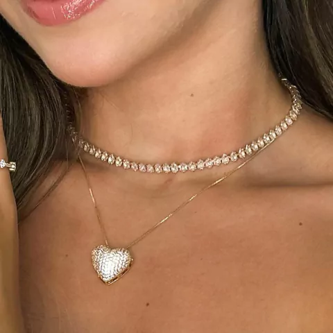 Chocker Riviera pontas dourado