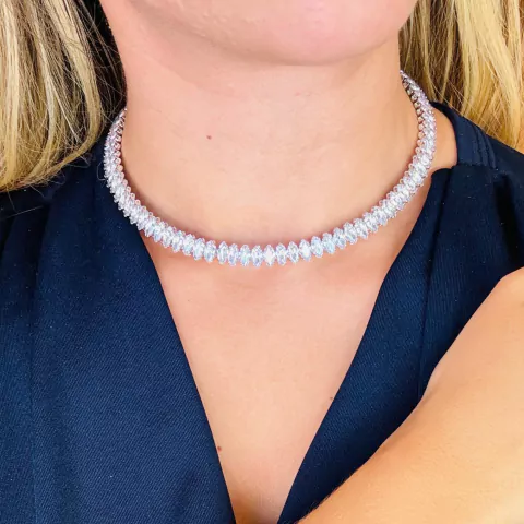 Gargantilha aro riviera prata