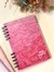 Cuaderno A5 Tapa Dura Cod. A303 LETTERING ROSA